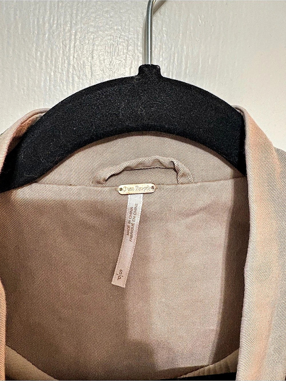 Free People Ruffle Romance Jacket Ruffle Utility Jacket Beige Small/romantic - Picture 6 of 9